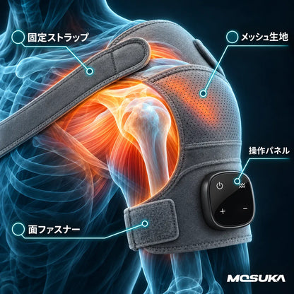 もみらく 肩温もみほぐしマッサージャー｜自宅でプロの手技とぬくもりを